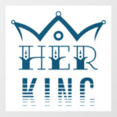 Ihr König Fensteraufkleber (Blatt)