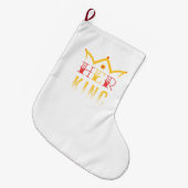 Ihr König Großer Weihnachtsstrumpf (Vorderansicht (hängend))