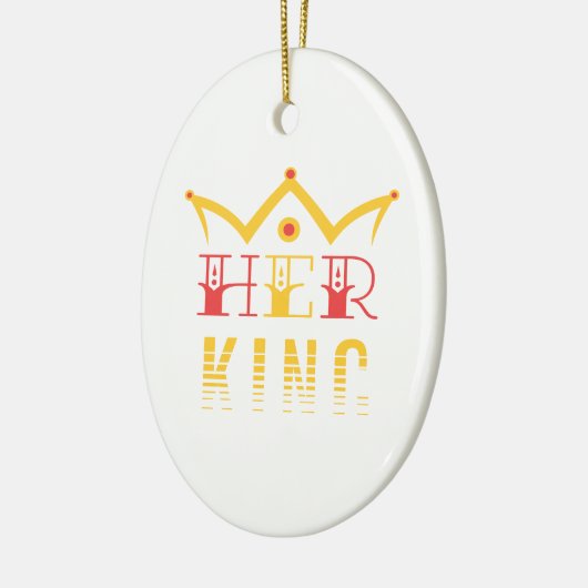 Ihr König Keramik Ornament (Links)