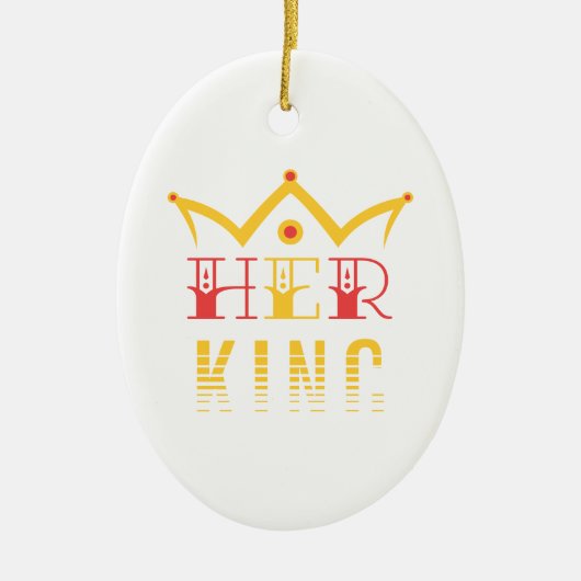 Ihr König Keramik Ornament (Vorne)