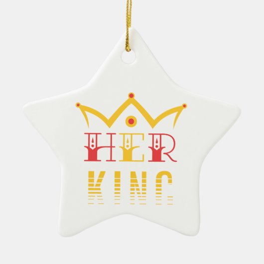 Ihr König Keramik Ornament (Vorne)