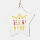 Ihr König Keramik Ornament (Links)