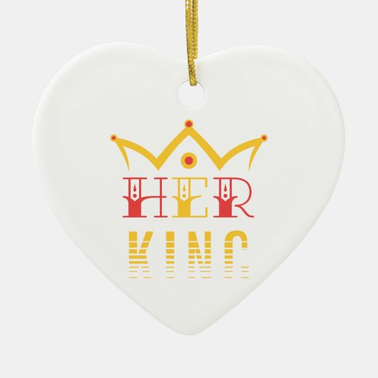 Ihr König Keramik Ornament (Vorne)