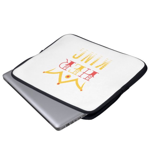 Ihr König Laptopschutzhülle (Vorne Knopf)