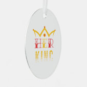 Ihr König Ornament Aus Metall (Vorderseite Rechts)