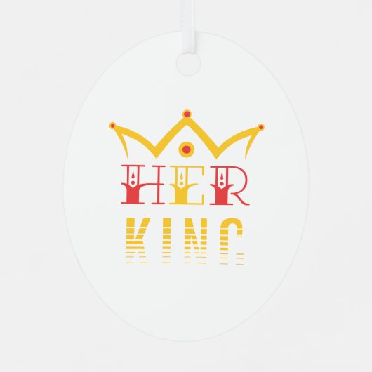 Ihr König Ornament Aus Metall (Rückseite)