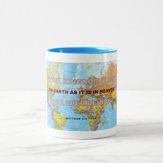 Ihr Königreich kommt - Ihr wird erledigt Zweifarbige Tasse (Mittel)