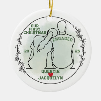 Ihr Kopf auf der Schulter - Erste Weihnachten Verl Keramik Ornament