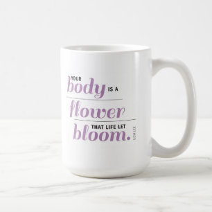 Ihr Körper ist eine Blumen-Tasse Kaffeetasse