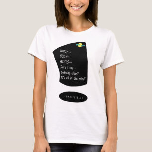 Ihr Körper und Geist - weiße Buchstaben T-Shirt