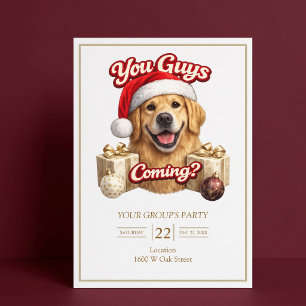 Ihr kriegt Geschenke? Lustige Weihnachtsfeier Einladung