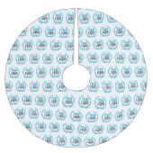 Ihr kundenspezifisches Bild des Logo-| ganz über Polyester Weihnachtsbaumdecke (Vorderseite)