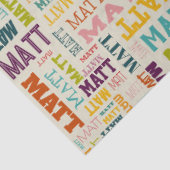 Ihr (Kurzer) Name ist komplett Seidenpapier (Ausschnitt)