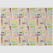 Ihr (Kurzer) Name ist komplett Seidenpapier (Vorderseite)