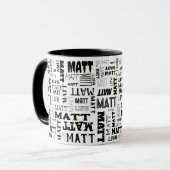 Ihr (Kurzer) Name ist komplett Tasse (Vorderseite Links)