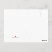 Ihr Lächeln erhellt diesen Ort, mit Buchstaben Postkarte (Rückseite)