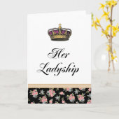 Ihr Ladyship Karte (Gelbe Blume)