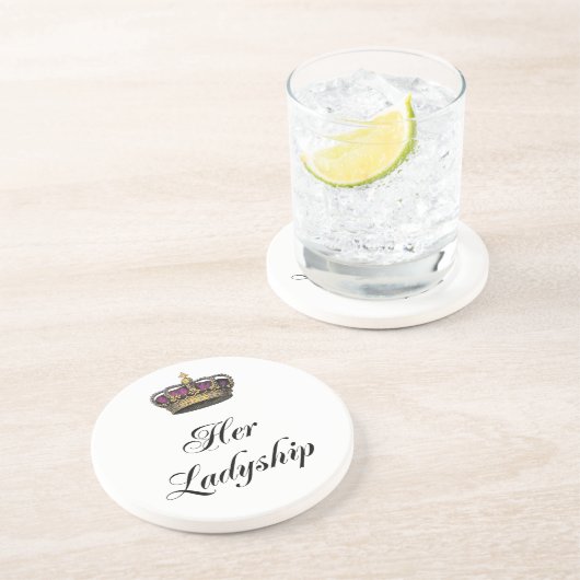 Ihr Ladyship Sandstein Untersetzer (Seite)