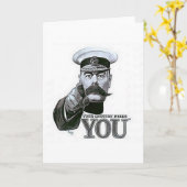 Ihr Land braucht Sie Karte (Gelbe Blume)