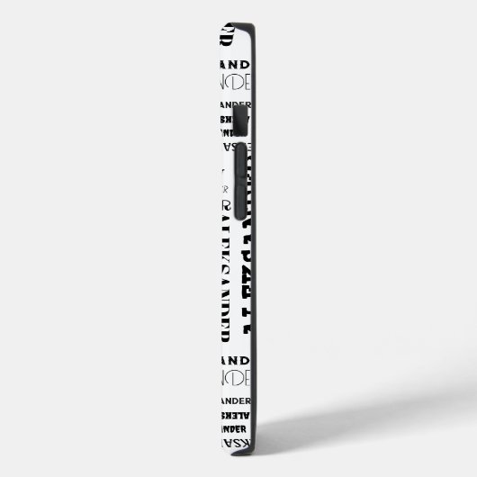 Ihr (langer) Name ist alles darüber Case-Mate iPhone Hülle (Rückseite / Links)