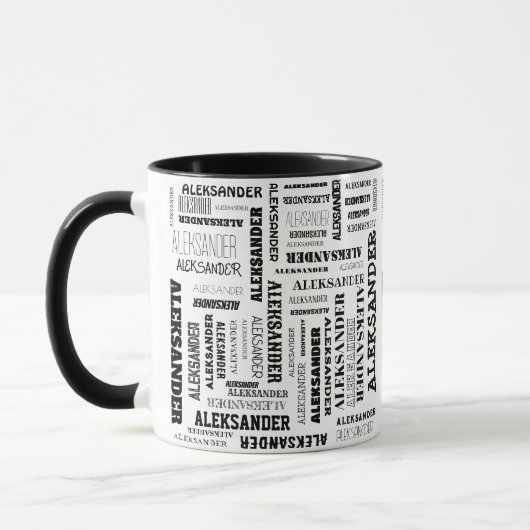 Ihr (langer) Name ist alles darüber Tasse (Links)