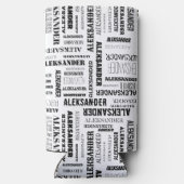 Ihr (langer) Name ist überall in diesem Seltzer Selters Dosenkühler (Rückseite)