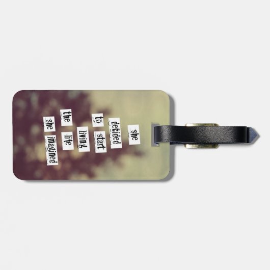 Ihr Leben-Gepäckanhänger Gepäckanhänger (Rückseite horizontal)