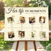 Ihr Leben in Moments Beerdigung Foto Gedächtniszei Poster