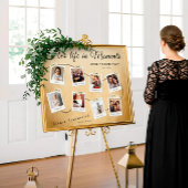 Ihr Leben in Moments Beerdigung Foto Gedächtniszei Poster