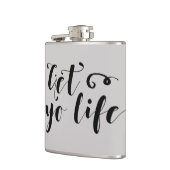 Ihr Leben Typografie Flachmann (Links)