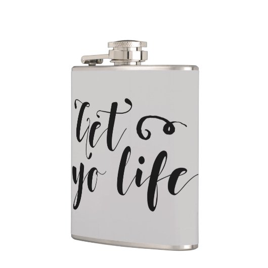 Ihr Leben Typografie Flachmann (Links)