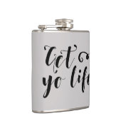 Ihr Leben Typografie Flachmann (Rechts)