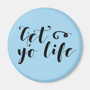 Ihr Leben Typografie Magnet