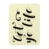 Ihr Leben Typografie Magnet (Vertikal)