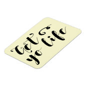 Ihr Leben Typografie Magnet (Linke Seite)