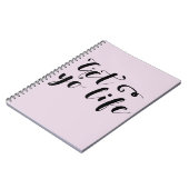 Ihr Leben Typografie Notizblock (Linke Seite)