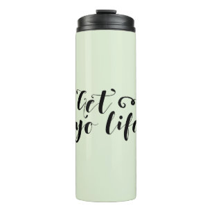 Ihr Leben Typografie Thermosbecher