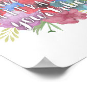 Ihr Lebenslauf zieht Ihr Zitat zur Wildblume Ihres Poster (Ecke)