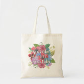 Ihr Lebenslauf zieht Ihr Zitat zur Wildblume Ihres Tragetasche (Vorne)