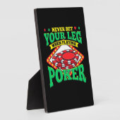 Ihr Leg beim Poker Fotoplatte (Seite)