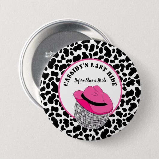 Ihr letzter Junggeselinnen-Abschied in der Disco C Button (Vorne & Hinten)