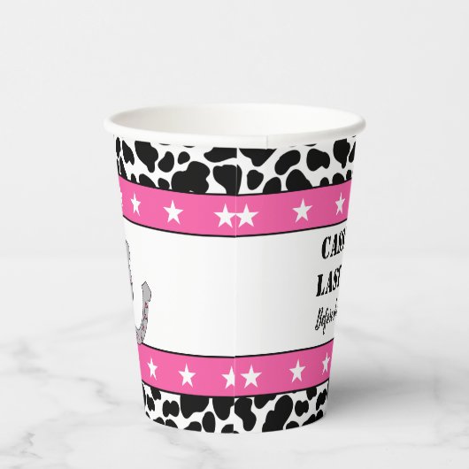 Ihr letzter Junggeselinnen-Abschied in der Disco C Pappbecher (Rechts)