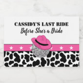 Ihr letzter Junggeselinnen-Abschied in der Disco C Schaumweinetikett (Einzelnes Label)