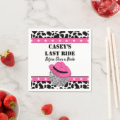 Ihr letzter Junggeselinnen-Abschied in der Disco C Serviette (Beispiel)