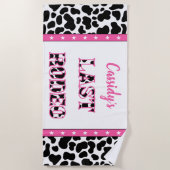 Ihr letzter Rodeo Disco Cowgirl Junggeselinnen-Abs Strandtuch (Vorderseite)