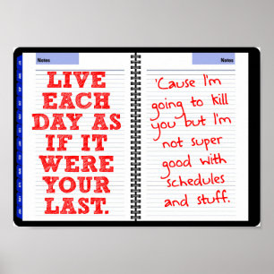 Ihr letztes Tag lustiges Poster