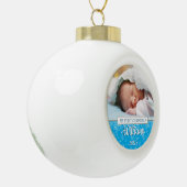 Ihr Lieblings-Baby-Foto Keramik Kugel-Ornament (Links)