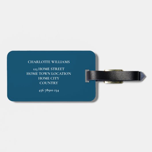 Ihr Lieblings-Coupé-Foto Gepäckanhänger (Rückseite horizontal)