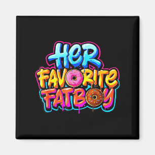 Ihr Lieblings-Fettjunge-Lustiger-Donut-Liebhaber-H Magnet