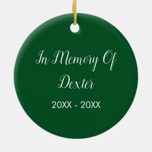 Ihr Lieblings-Foto für Haustiere Keramik Ornament (Hinten)